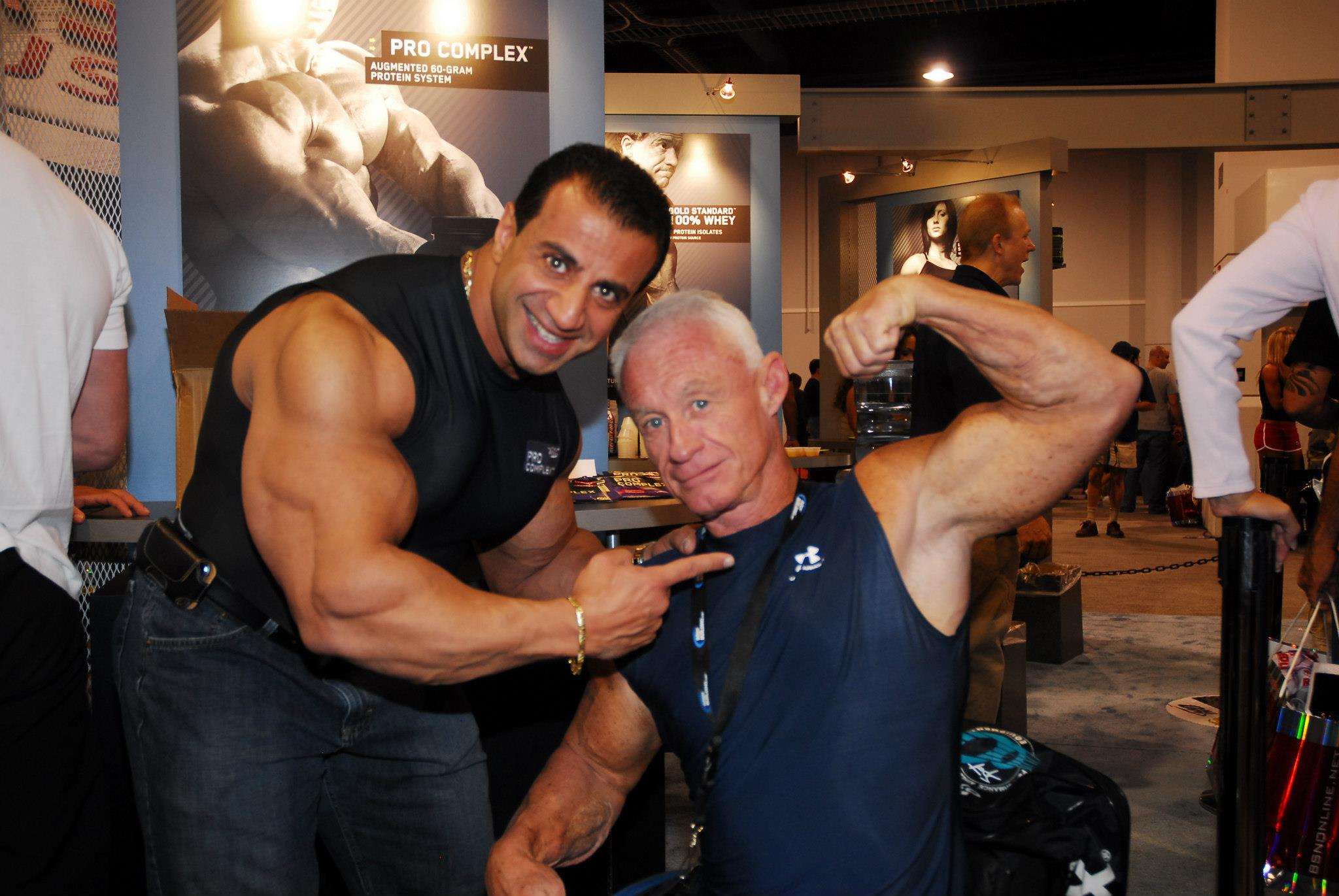 Jack McCann and George Farrah at the Arnold Sports Festival Expo in 2012